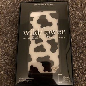 Wildflower Case- Cow Print